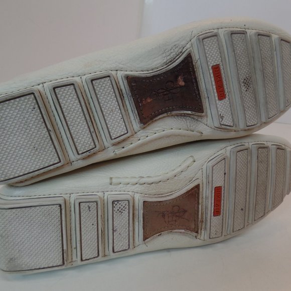 Cole Haan Air White & Tan Leather Slip on Driving Loafers Shoes Sz 9 #D39386 - Picture 6 of 16